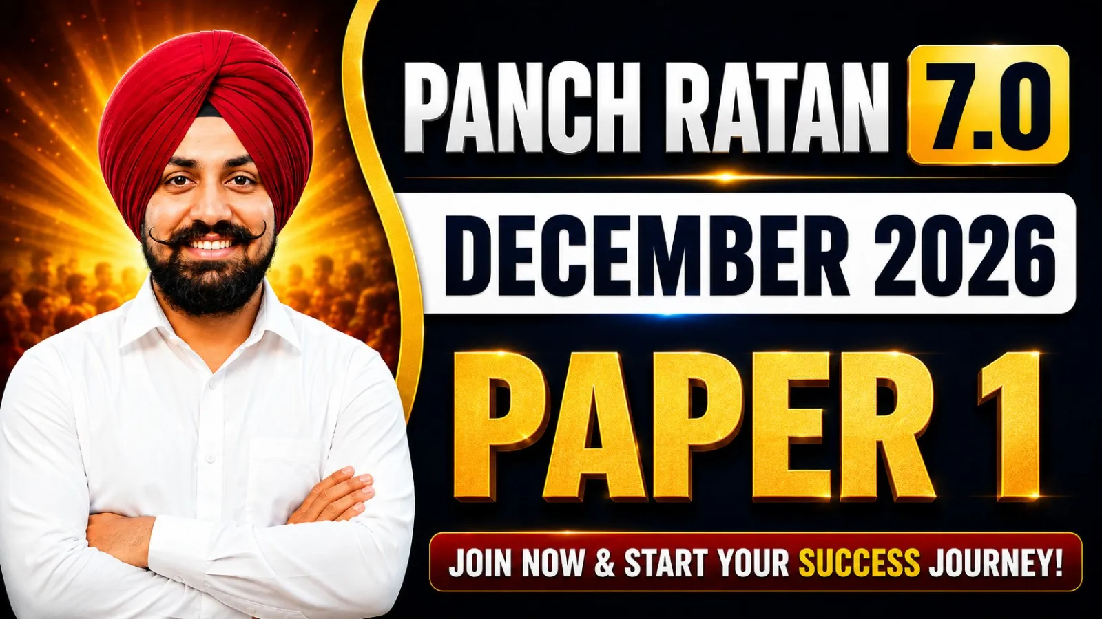 PANCH RATAN 7.0 - PAPER 1 - COMPLETE COURSE FOR JRF - DECEMBER 2026